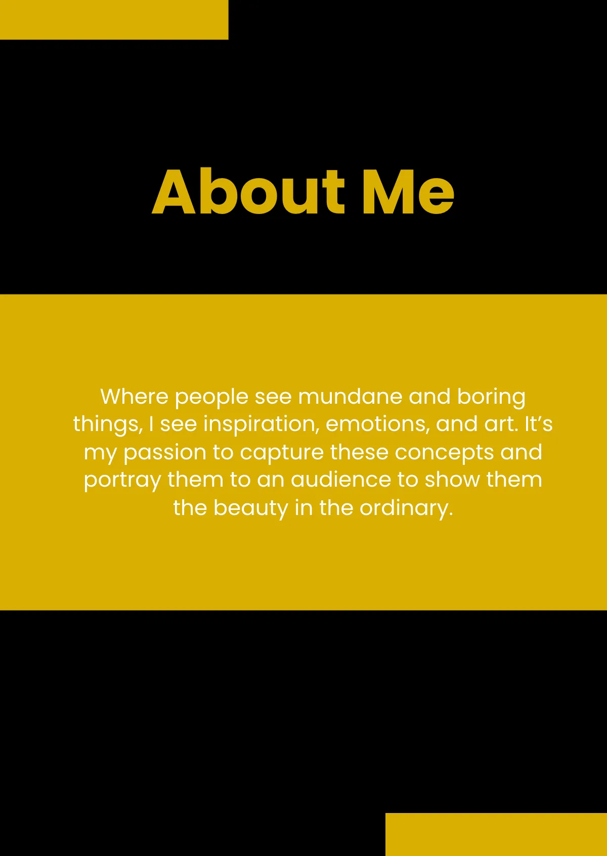 Free Simple Photography Portfolio Template to Edit Online