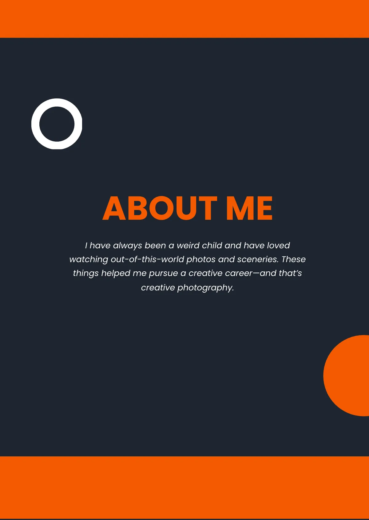 Free Modern Photography Portfolio Template to Edit Online