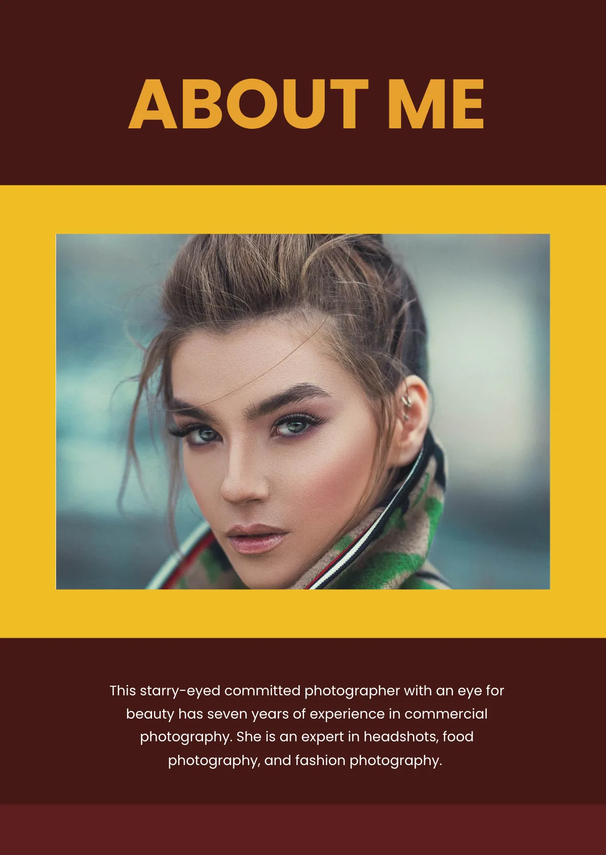 Free Commercial Photography Portfolio Template to Edit Online