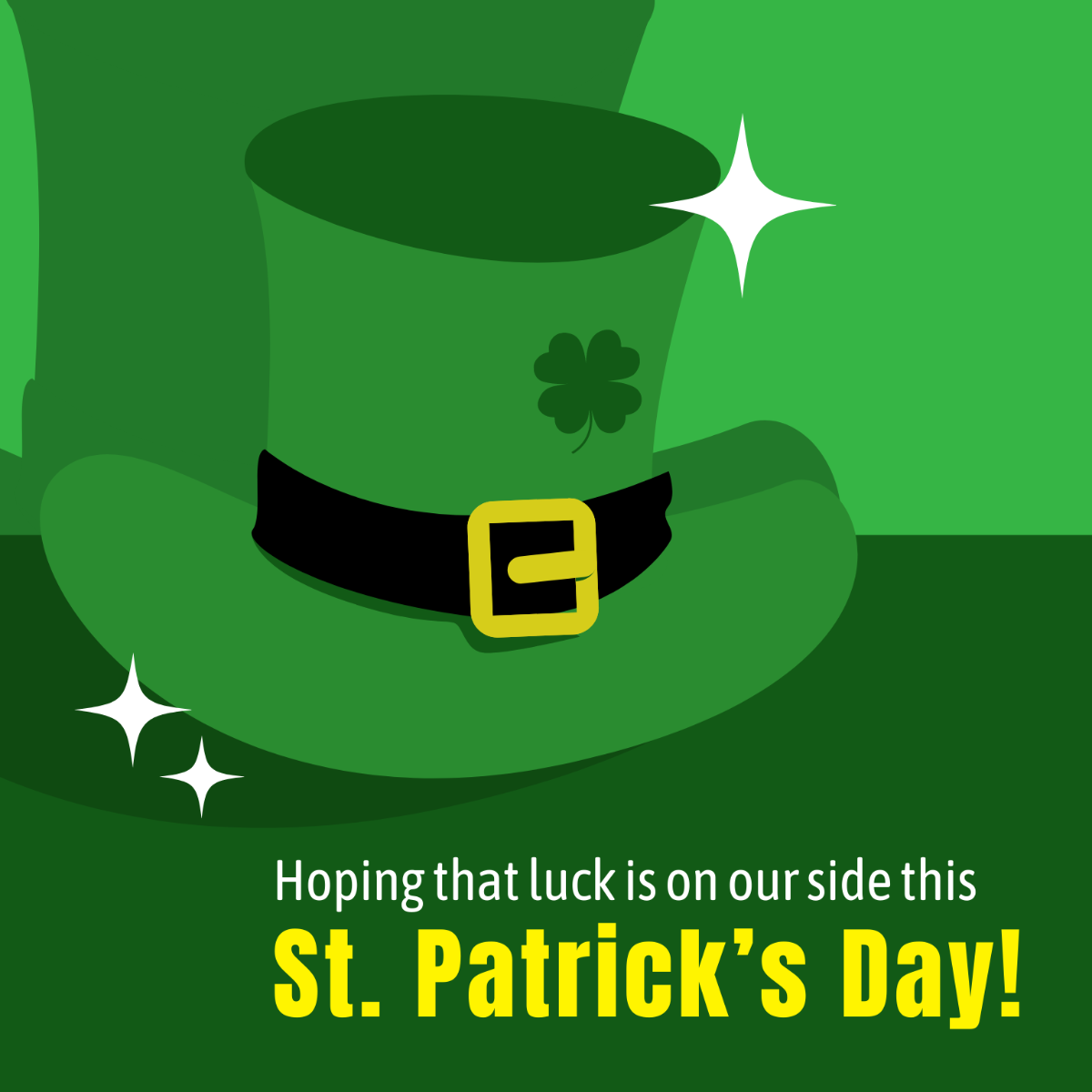 St. Patrick's Day Message Vector