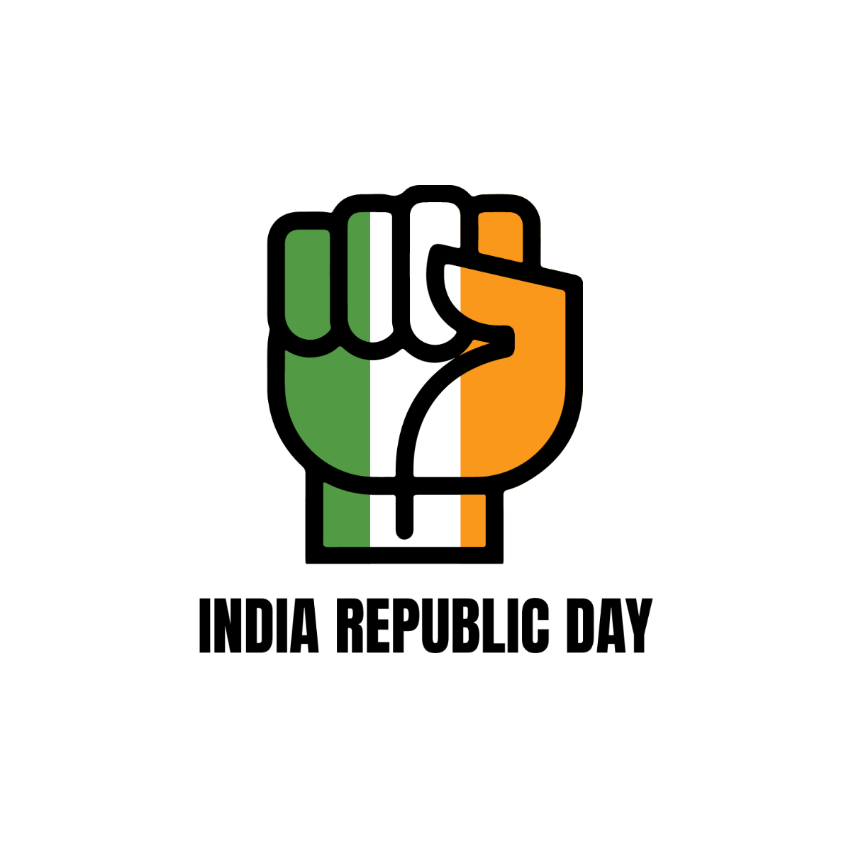 Republic Day Logo Vector Template