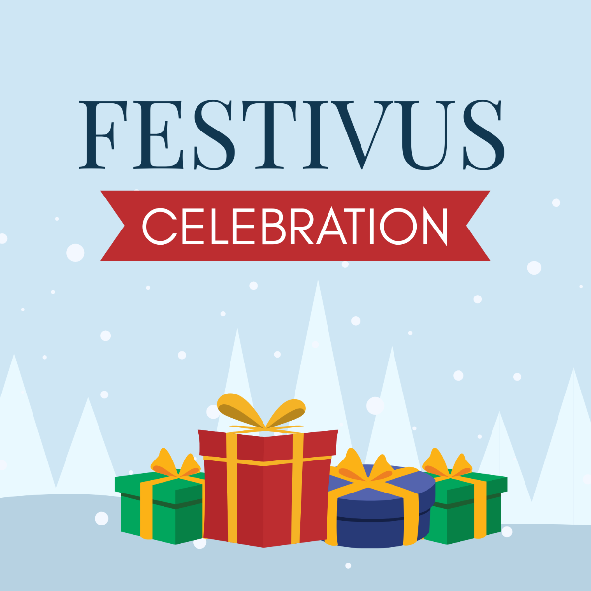 Free Festivus Celebration Vector Template