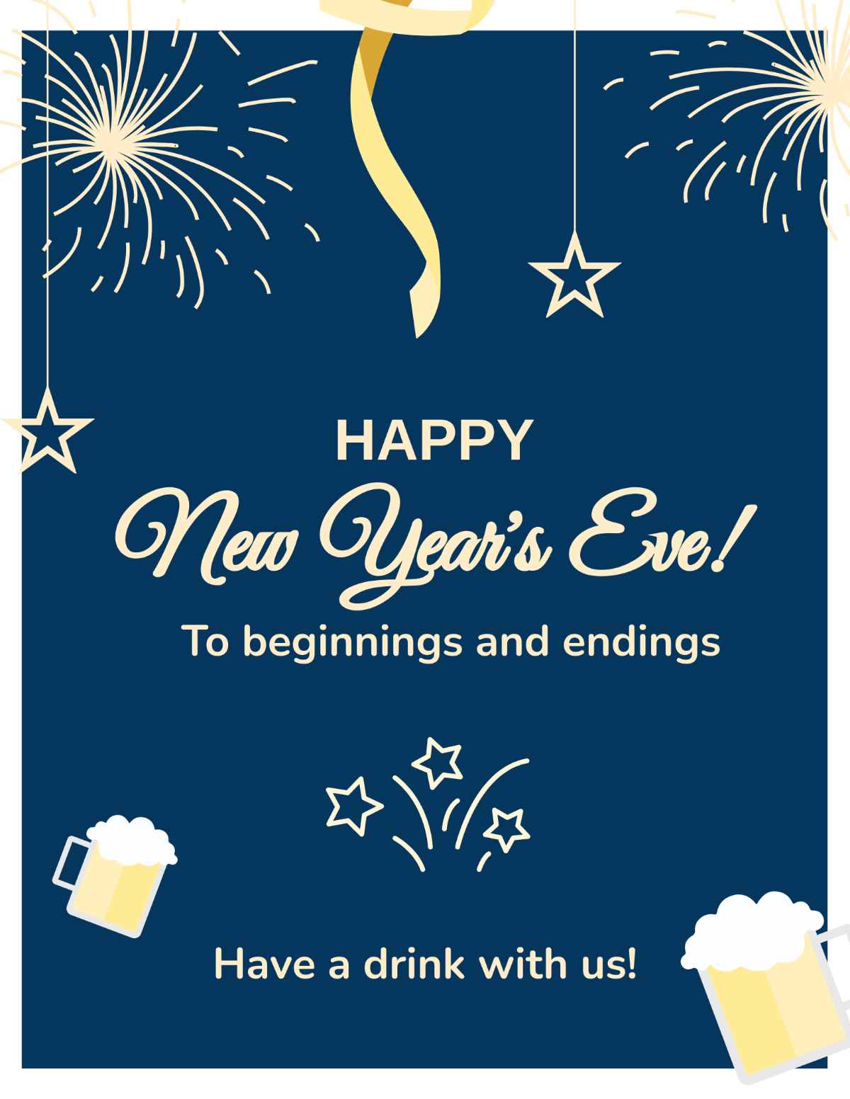 Happy New Year's Eve Flyer Template