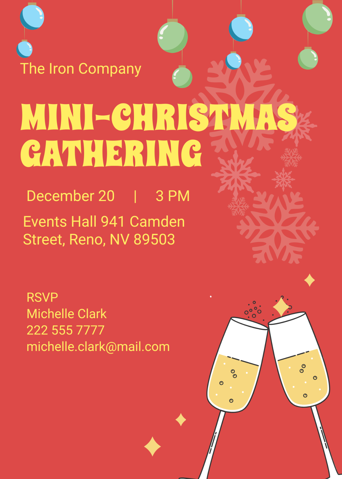 Christmas Office Party Invitation
