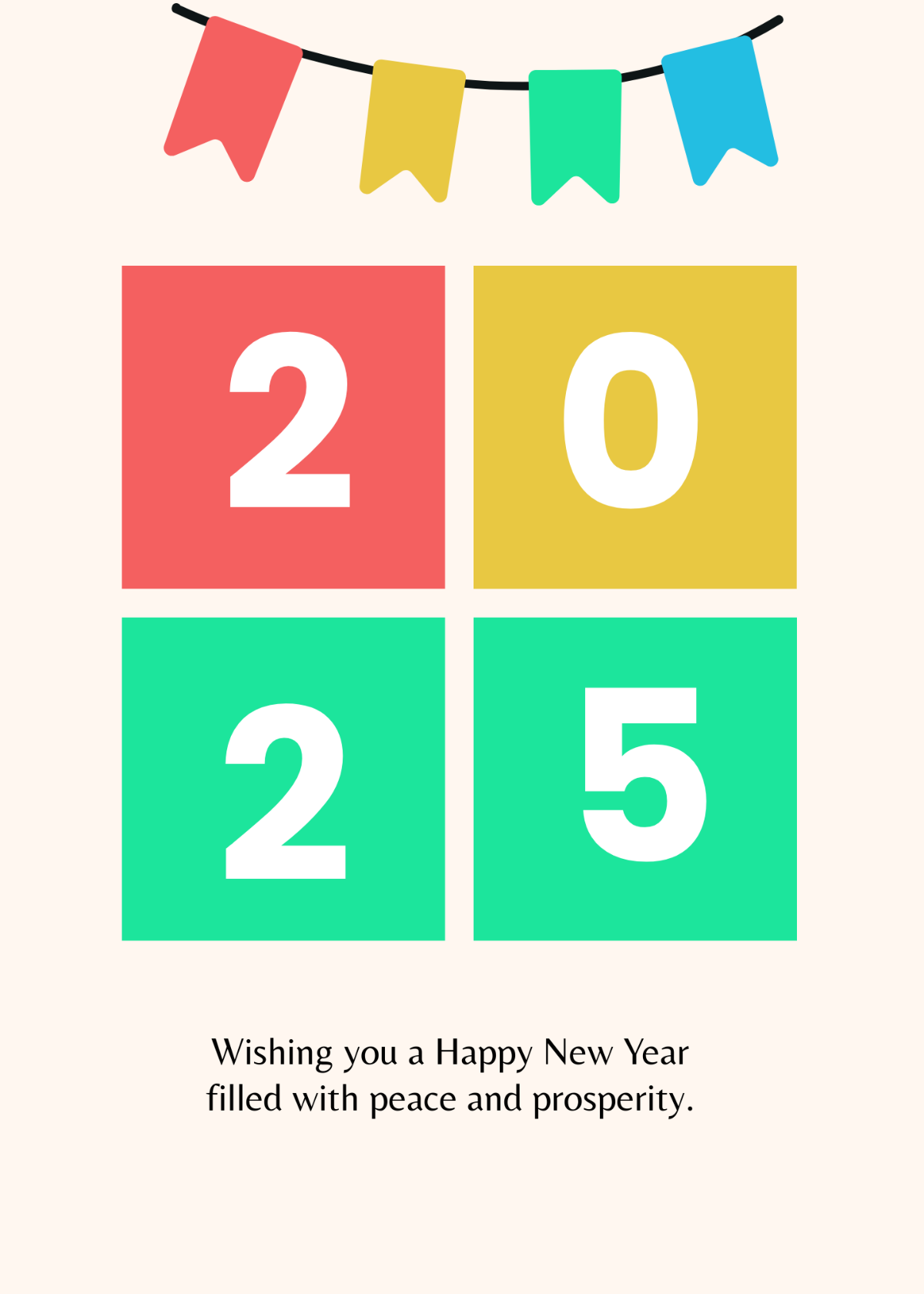 New Year's Eve Greeting Card Template - Edit Online & Download