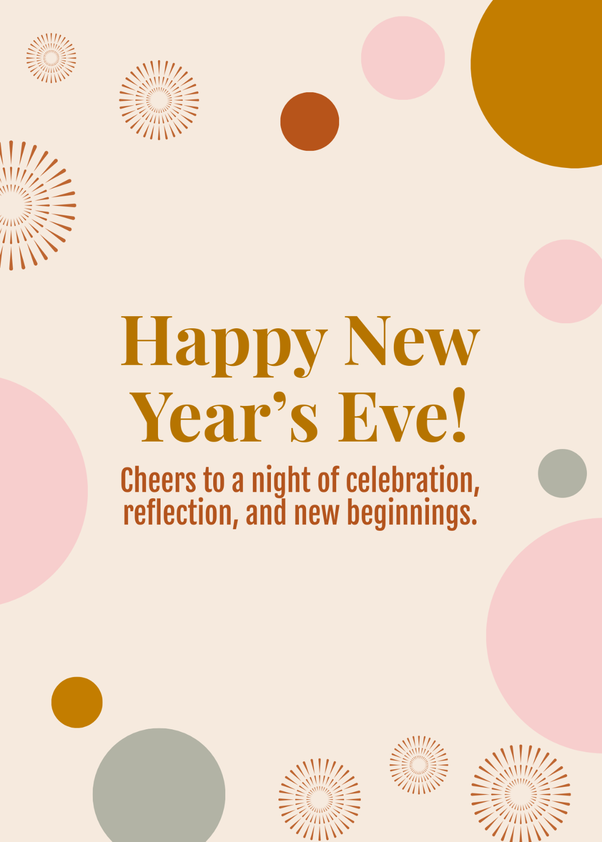 New Year's Eve Card Template - Edit Online & Download