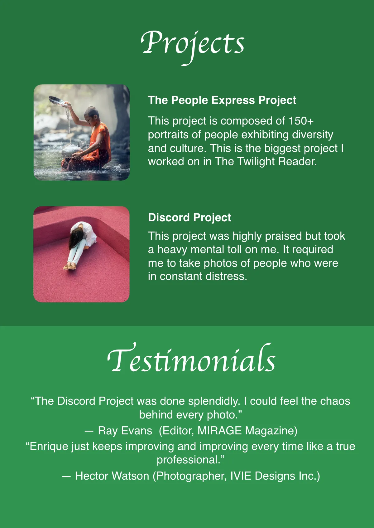 Free Basic Portrait Photography Portfolio Template to Edit Online