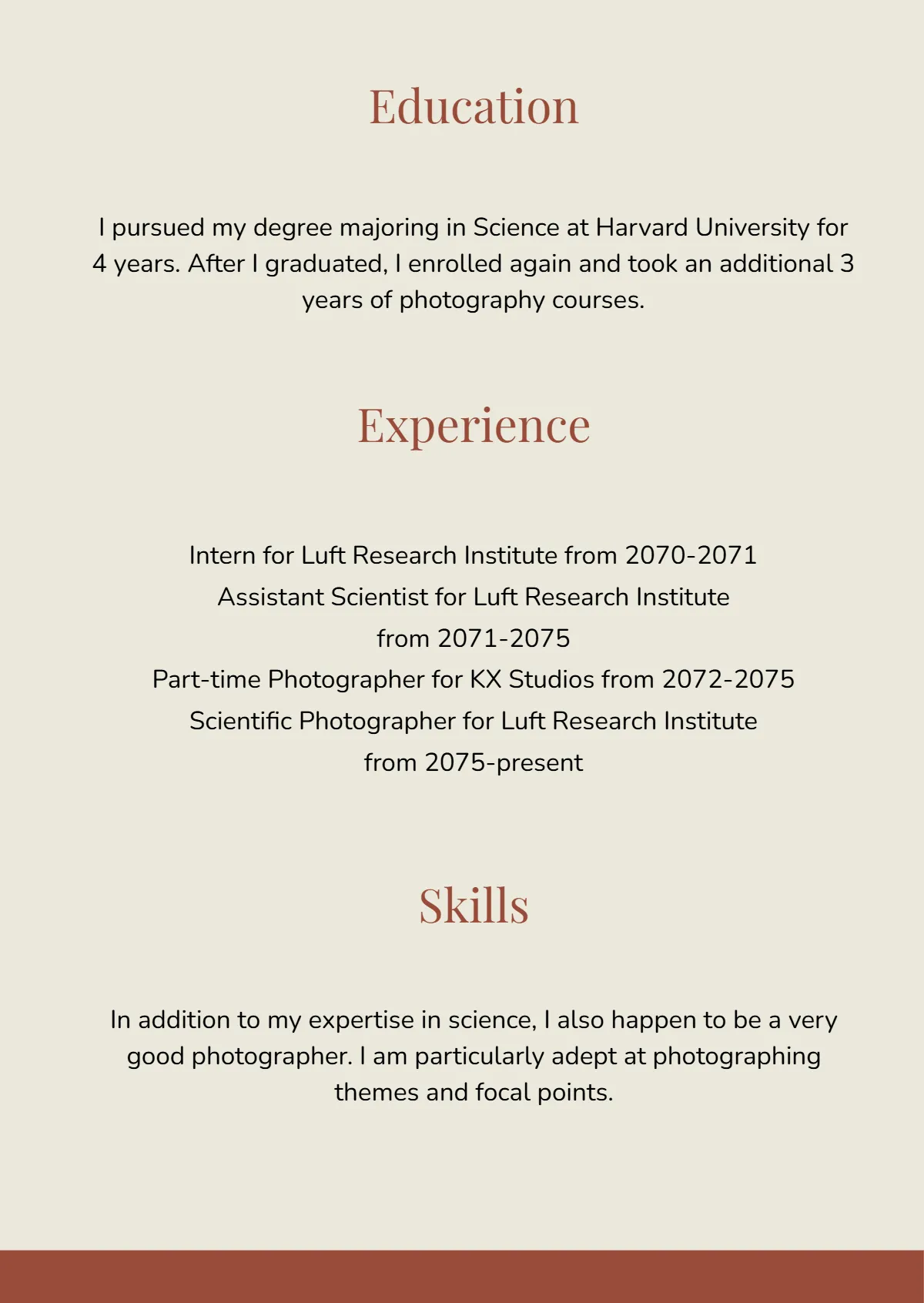 Free Professional Photography Portfolio Template to Edit Online