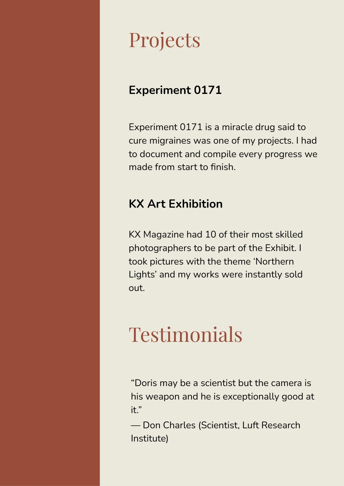 Free Professional Photography Portfolio Template to Edit Online