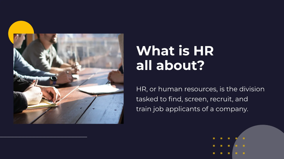 Free HR Infographic Presentation Template to Edit Online