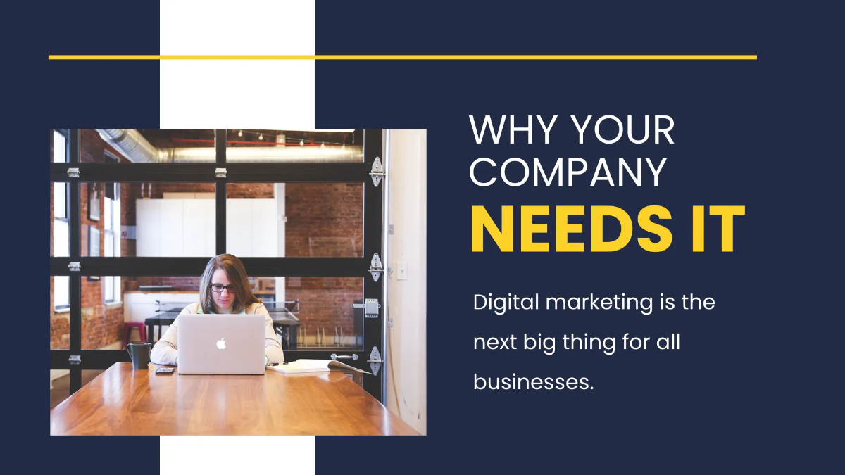 Free Digital Marketing Presentation Template to Edit Online