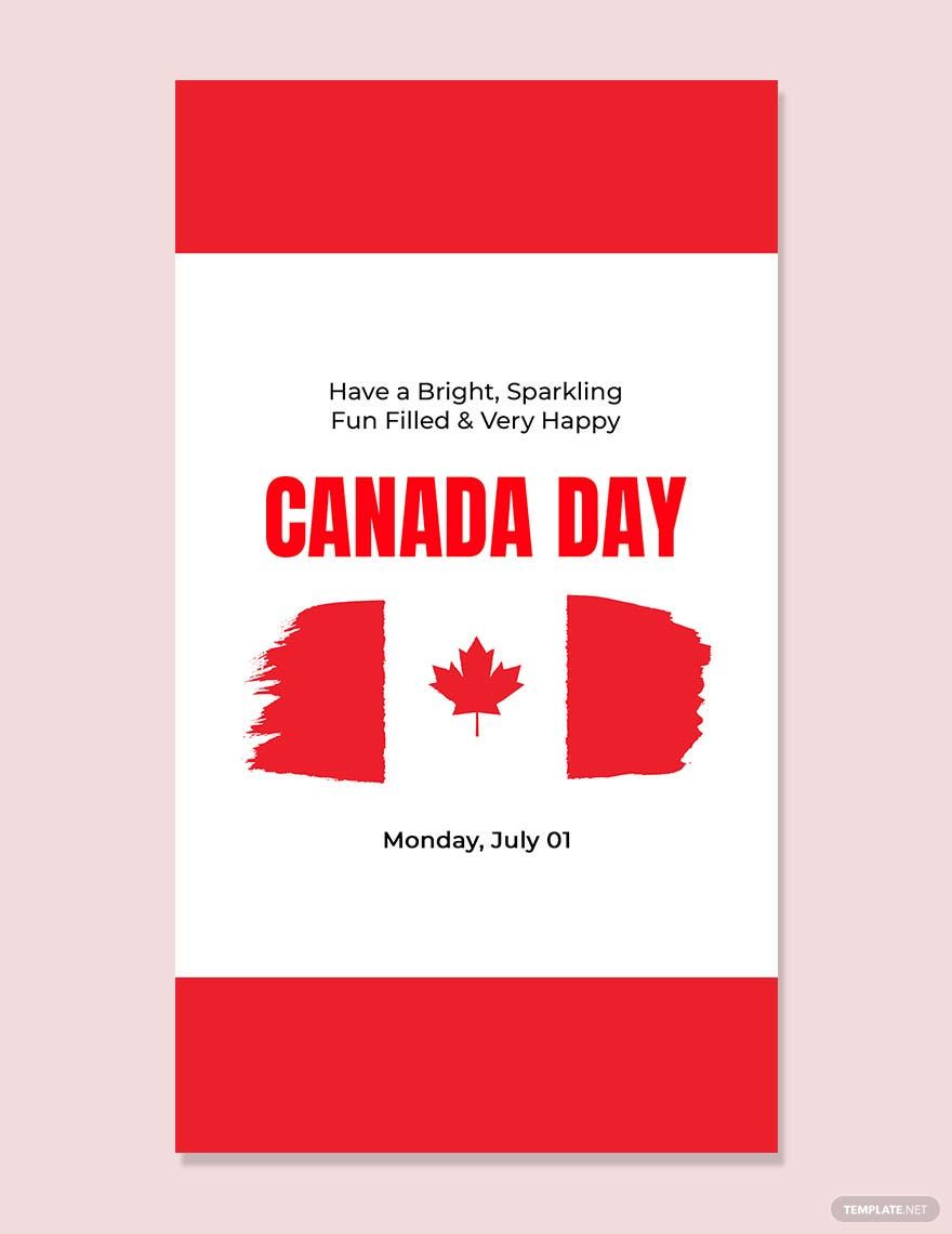Canada Day Whatsapp Image Template