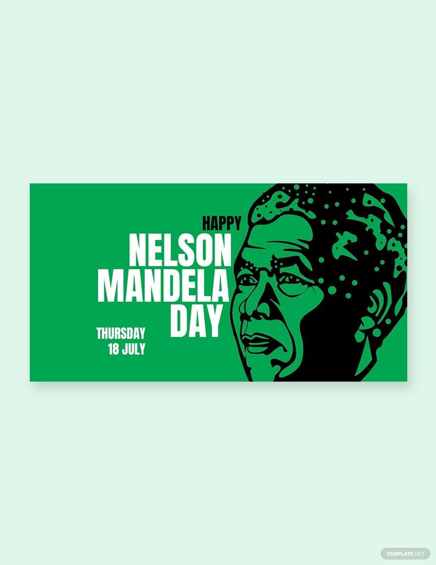 Free Nelson Mandela Day Facebook Post Template