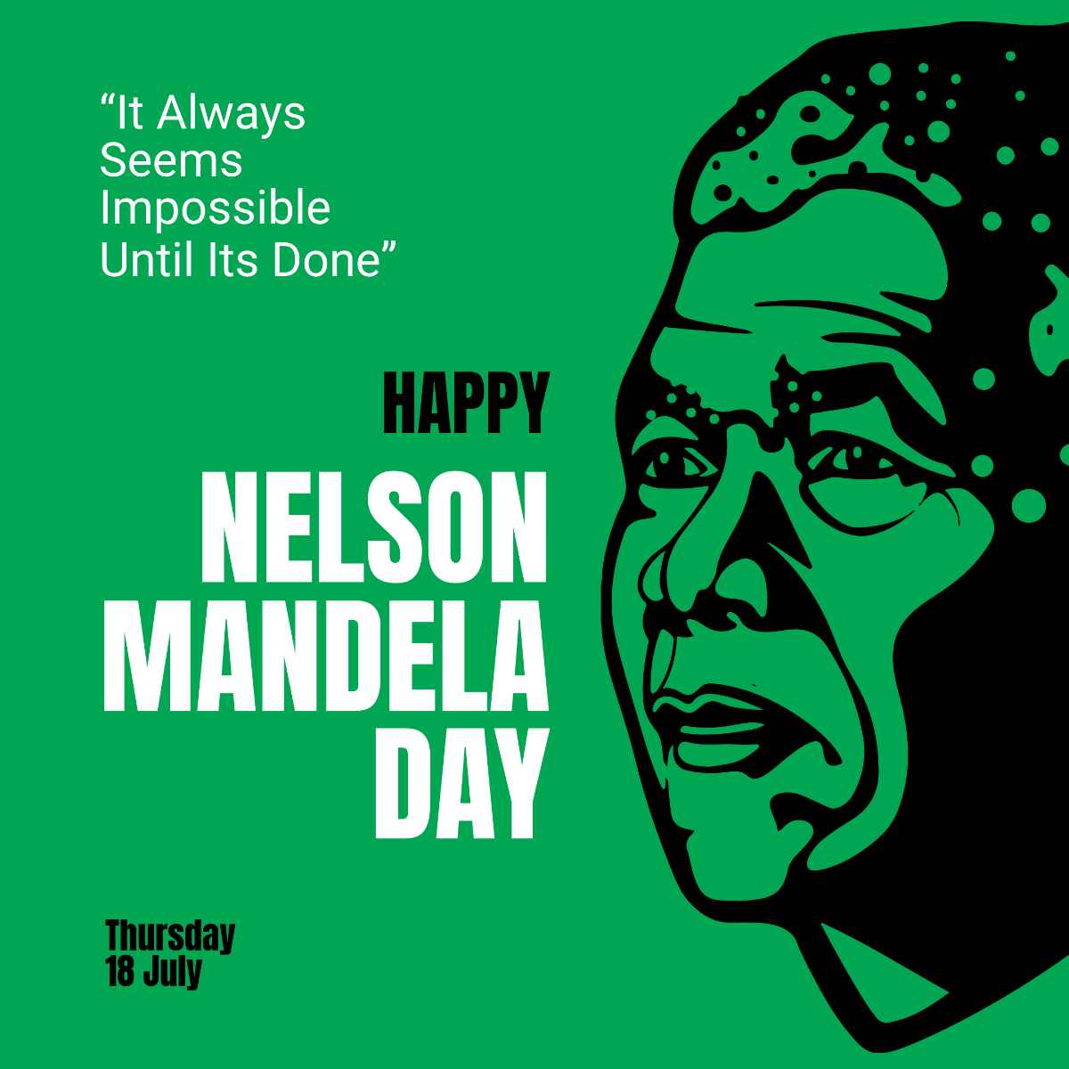 Free Nelson Mandela Day Instagram Post Template