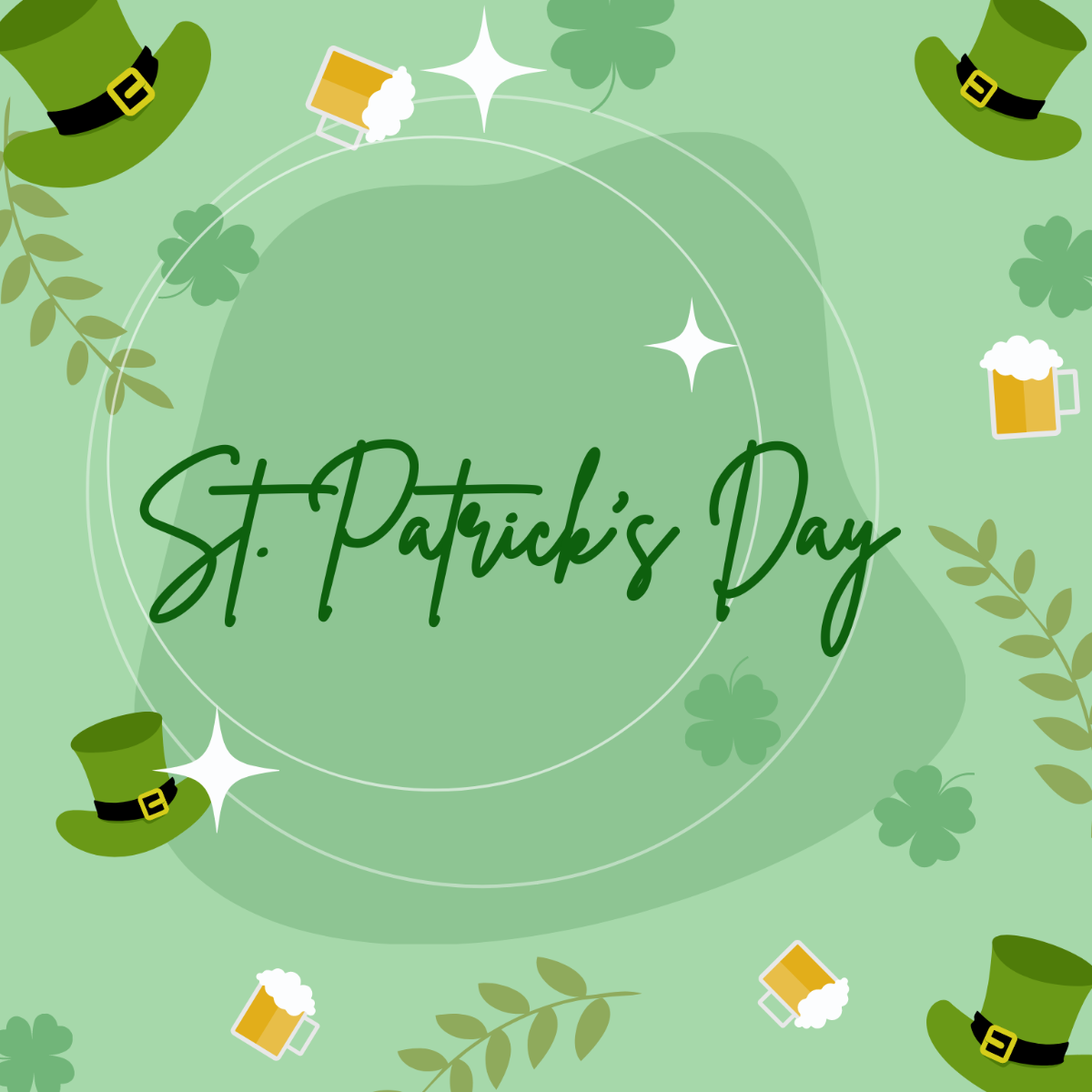 Free St. Patrick's Day Graphic Vector Template