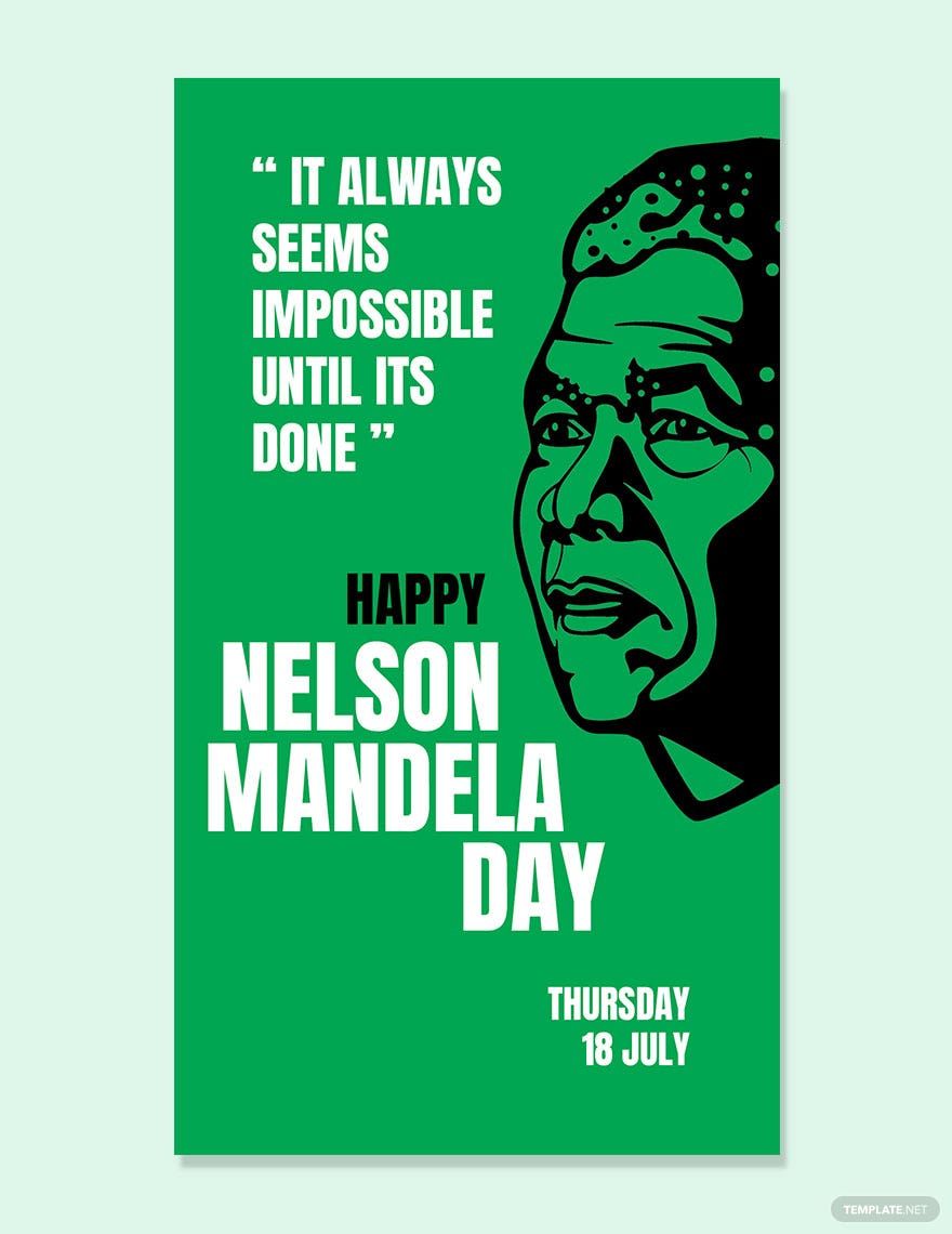 Nelson Mandela Day Instagram Story Template