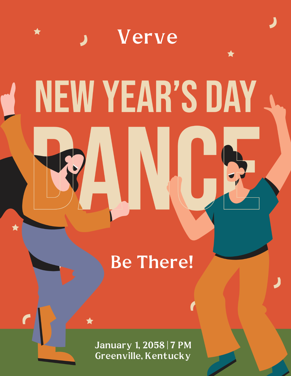 New Year's Day Mockup Flyer
