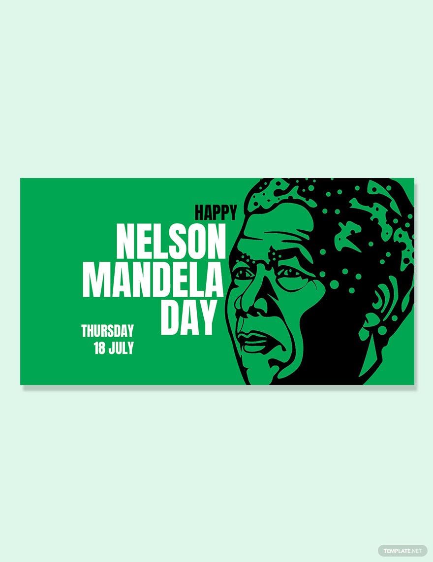Nelson Mandela Day Linkedin Post Template in PSD
