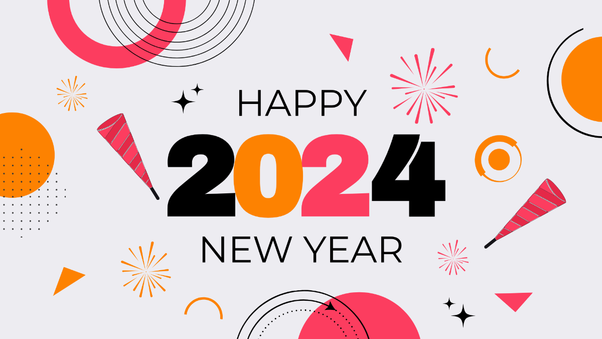 New Year's Day Aesthetic Background Template