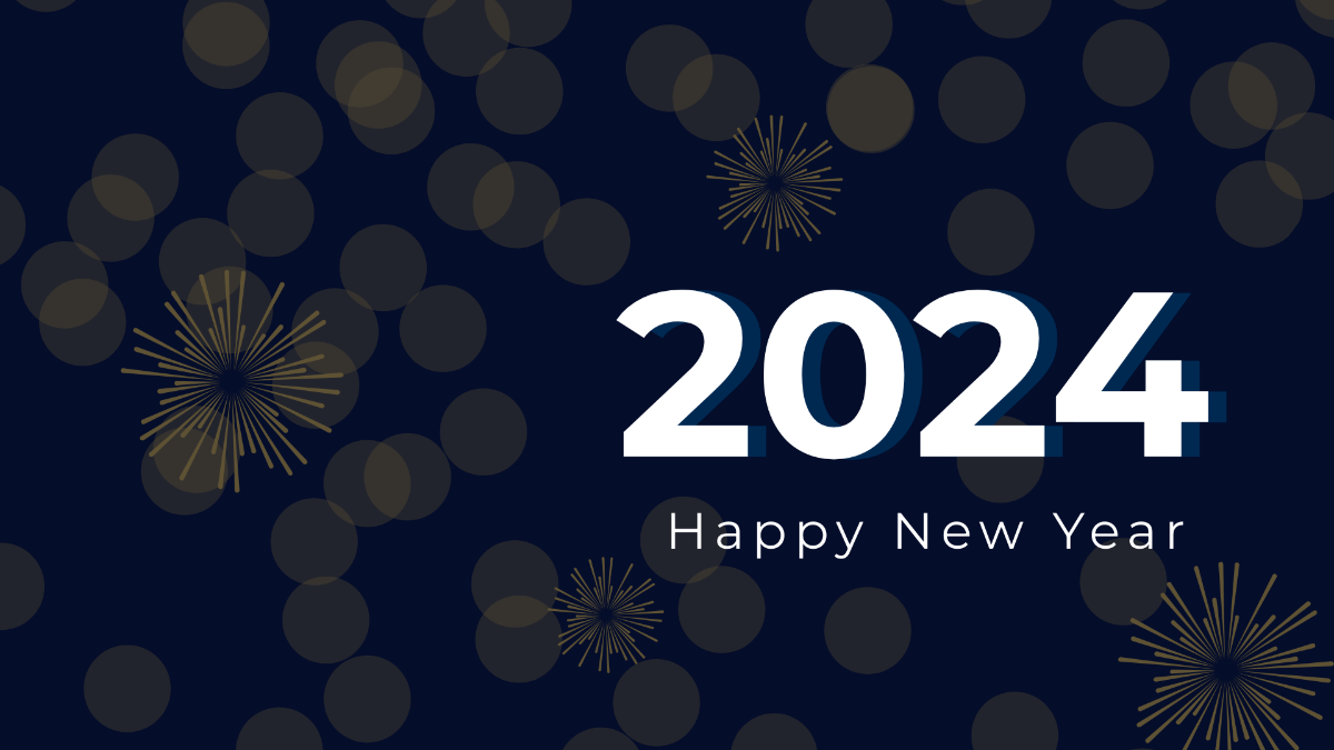 New Year's Day Blur Background Template