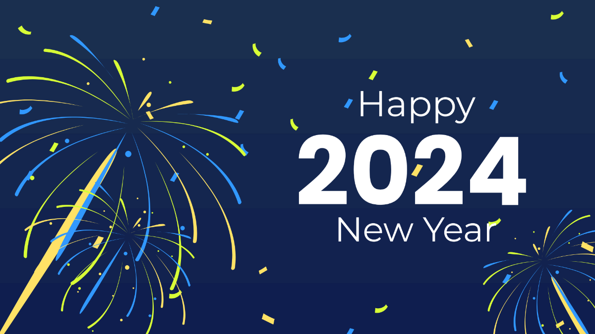 New Year's Day Gradient Background Template