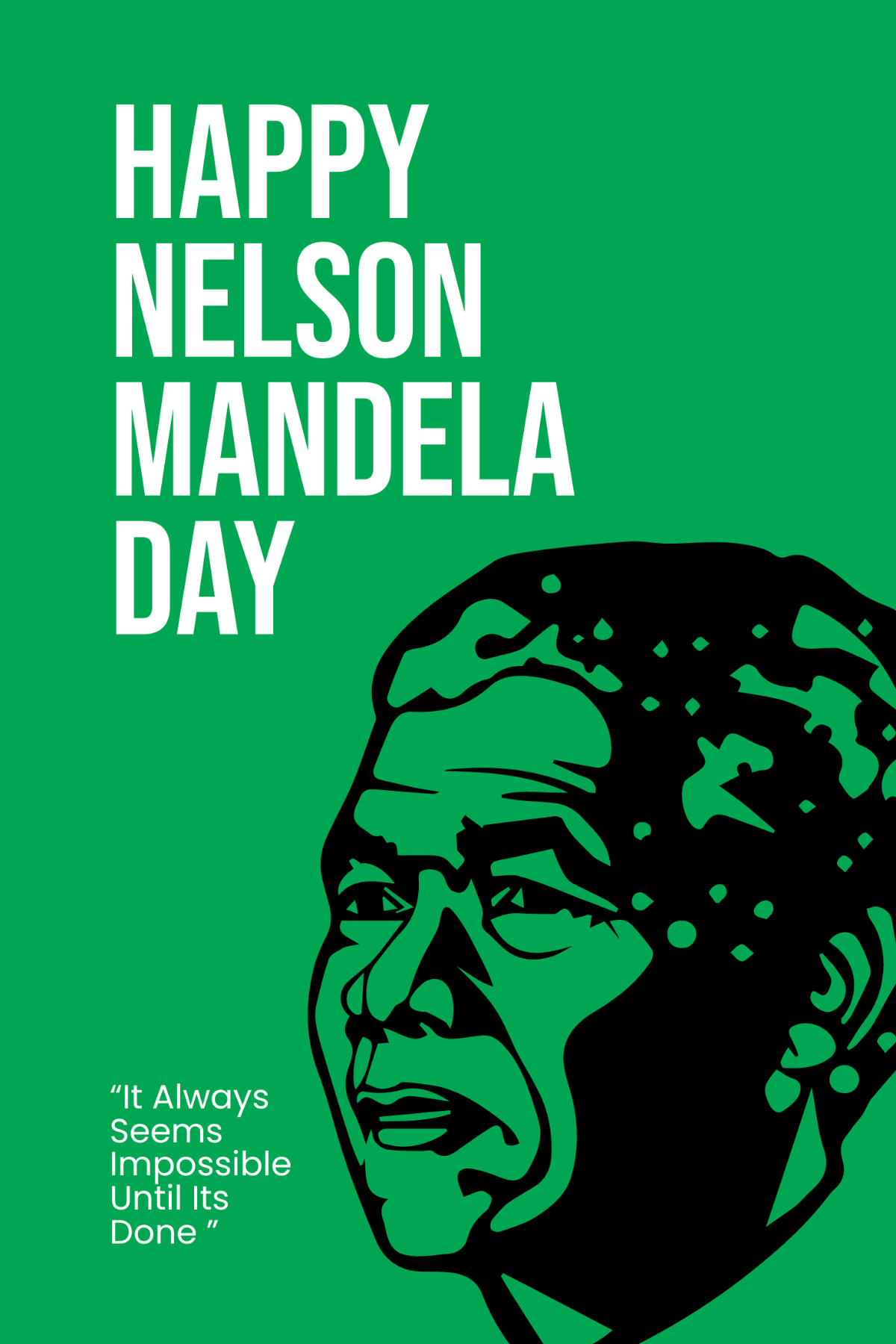 Nelson Mandela Day Pinterst Pin Template
