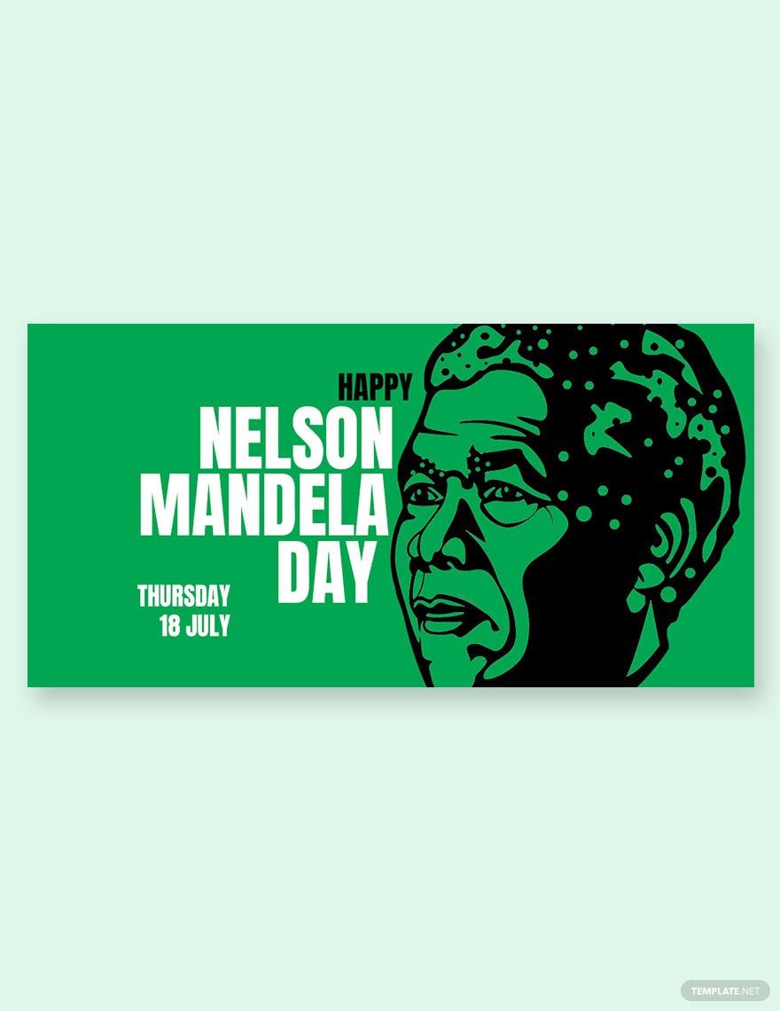 Free Nelson Mandela Day Twitter Post Template in PSD