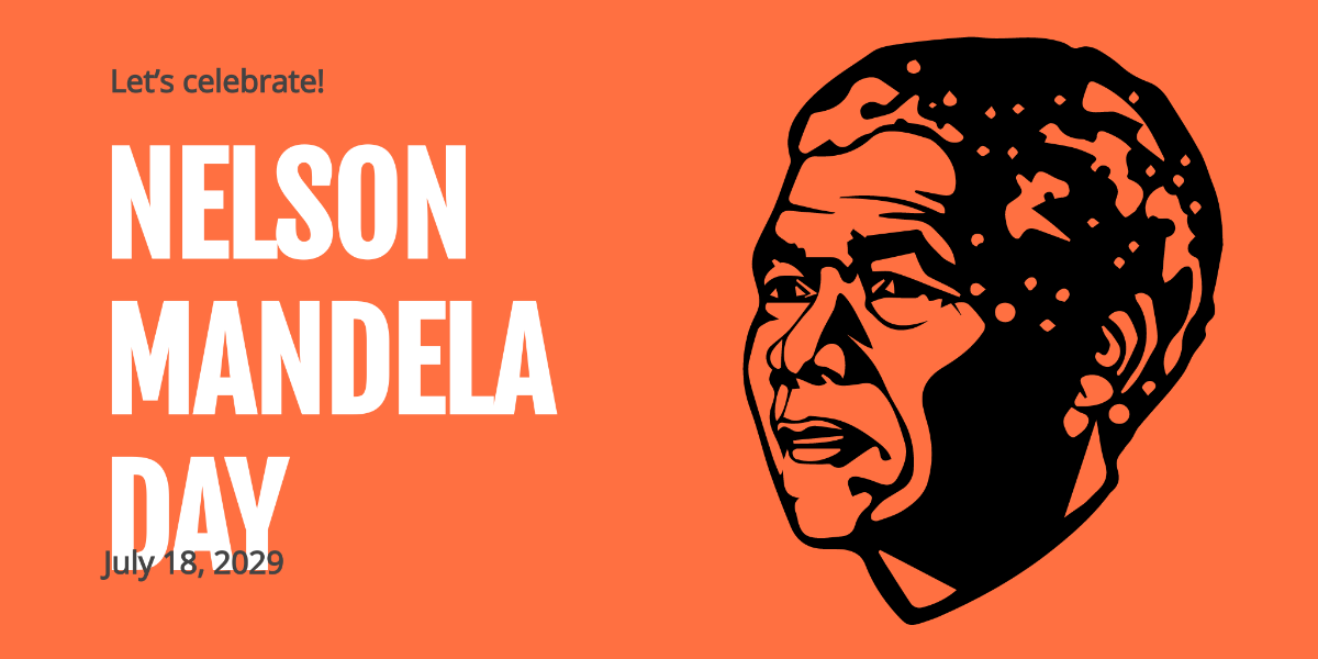 Nelson Mandela Day Twitter Post Template