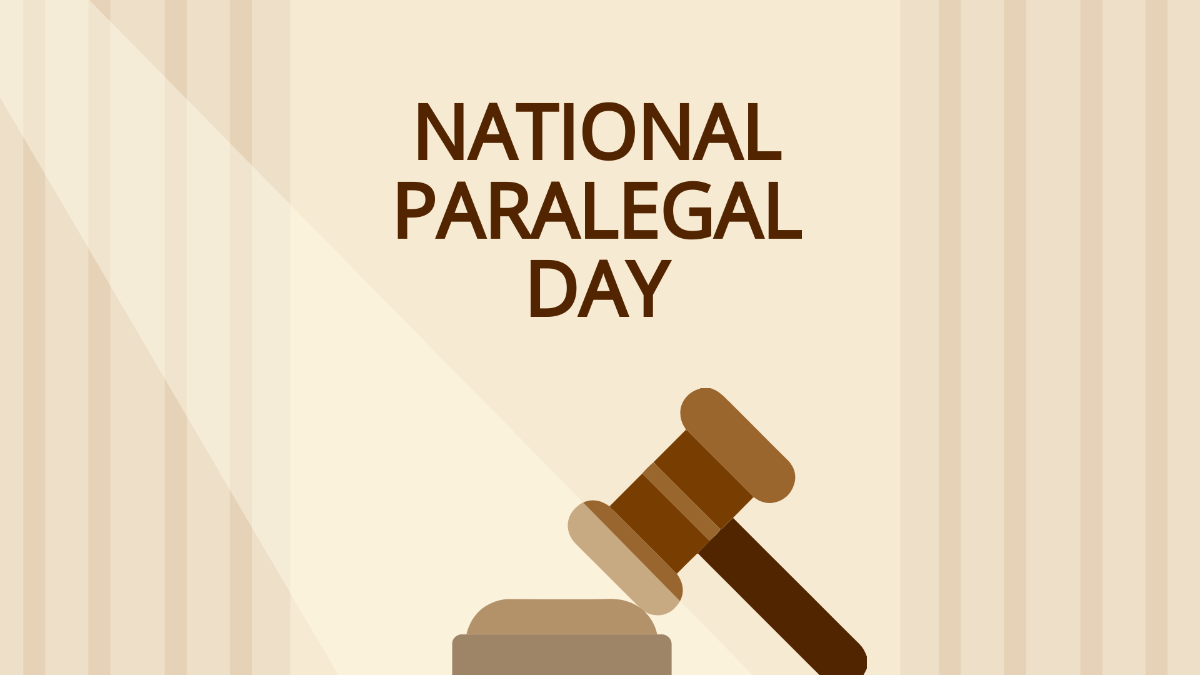 National Paralegal Day Wallpaper Background Template