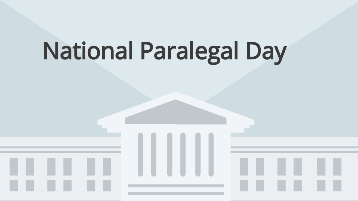 Free National Paralegal Day Banner Background Template