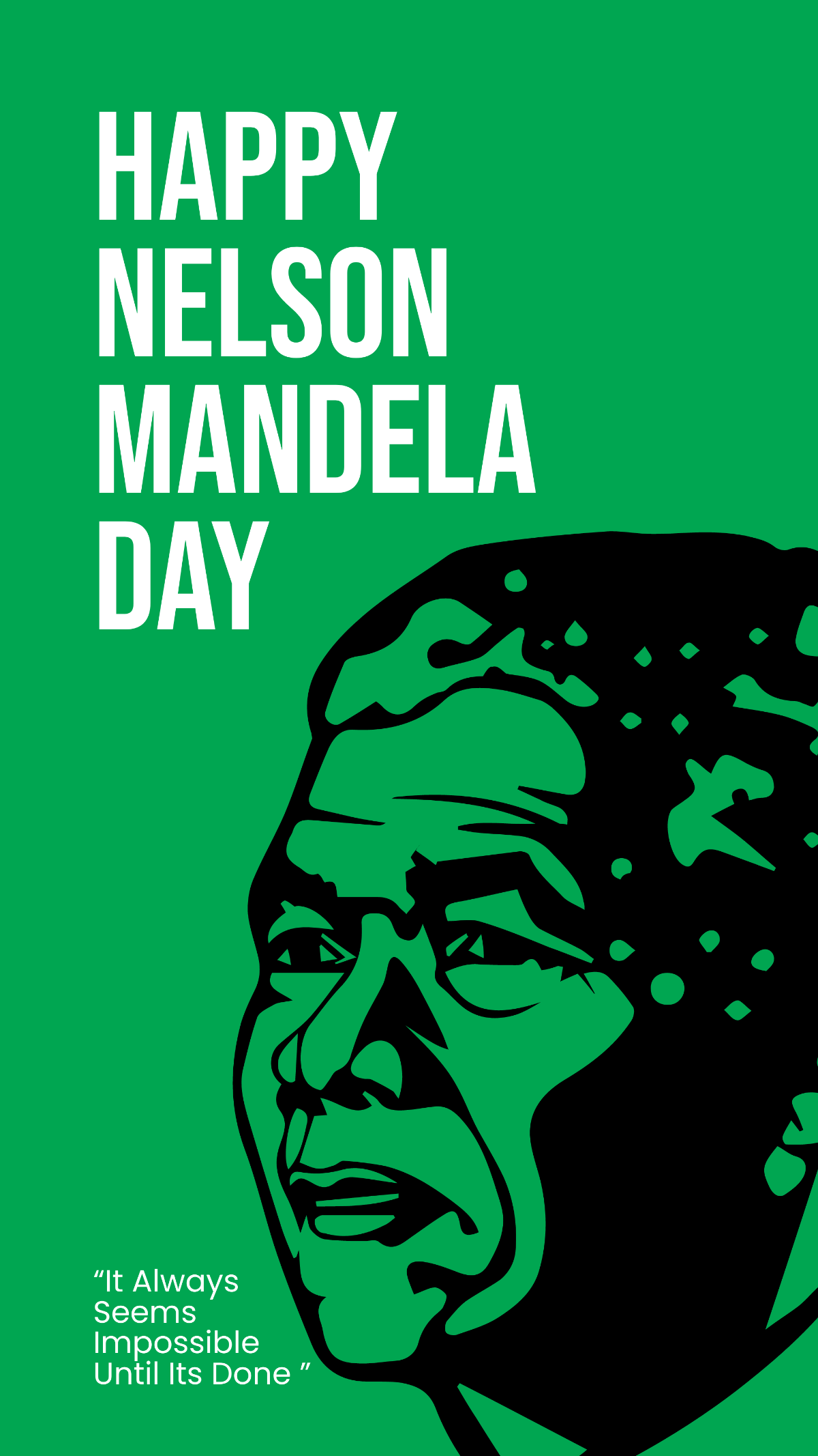 Nelson Mandela Day Whatsapp Image Template