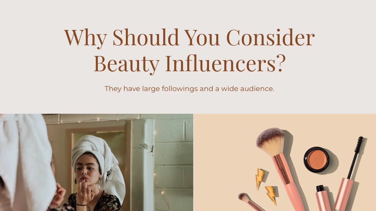 Free Influencer Marketing Presentation Template to Edit Online