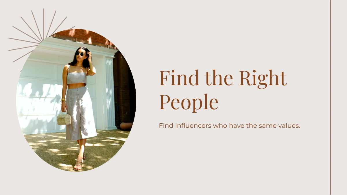 Free Influencer Marketing Presentation Template to Edit Online