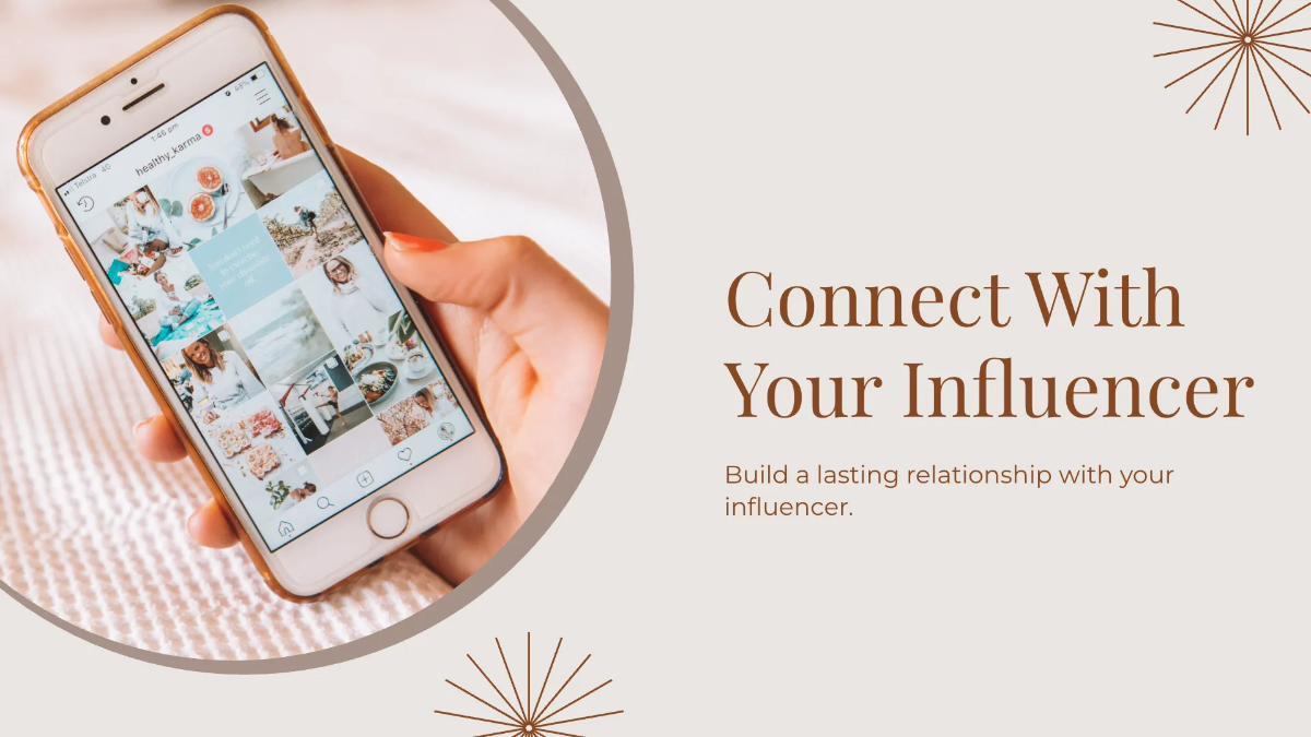 Free Influencer Marketing Presentation Template to Edit Online