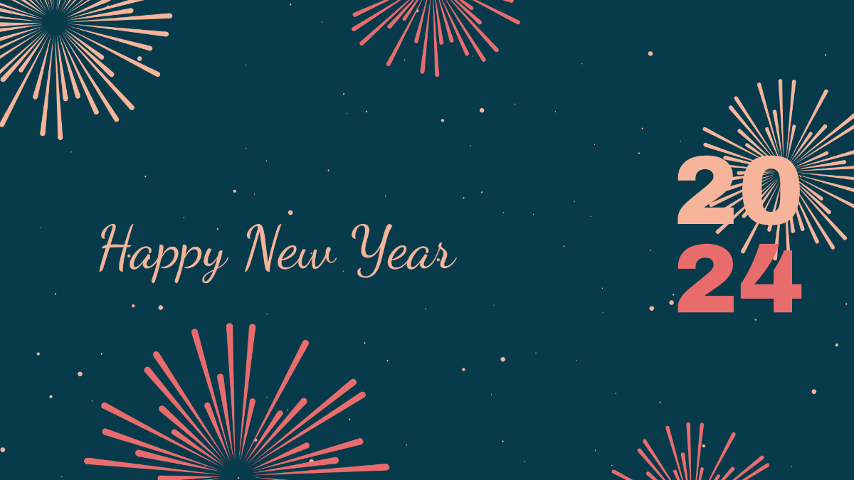 New Year's Day Transparent Background Template