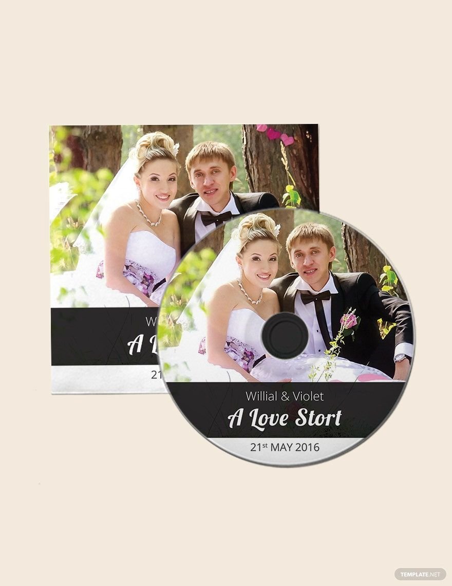 Cool Wedding CD Cover Template