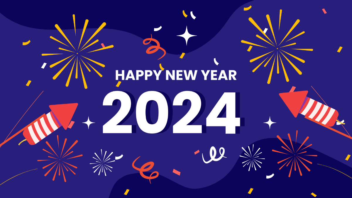 New Year's Day Wallpaper Background Template