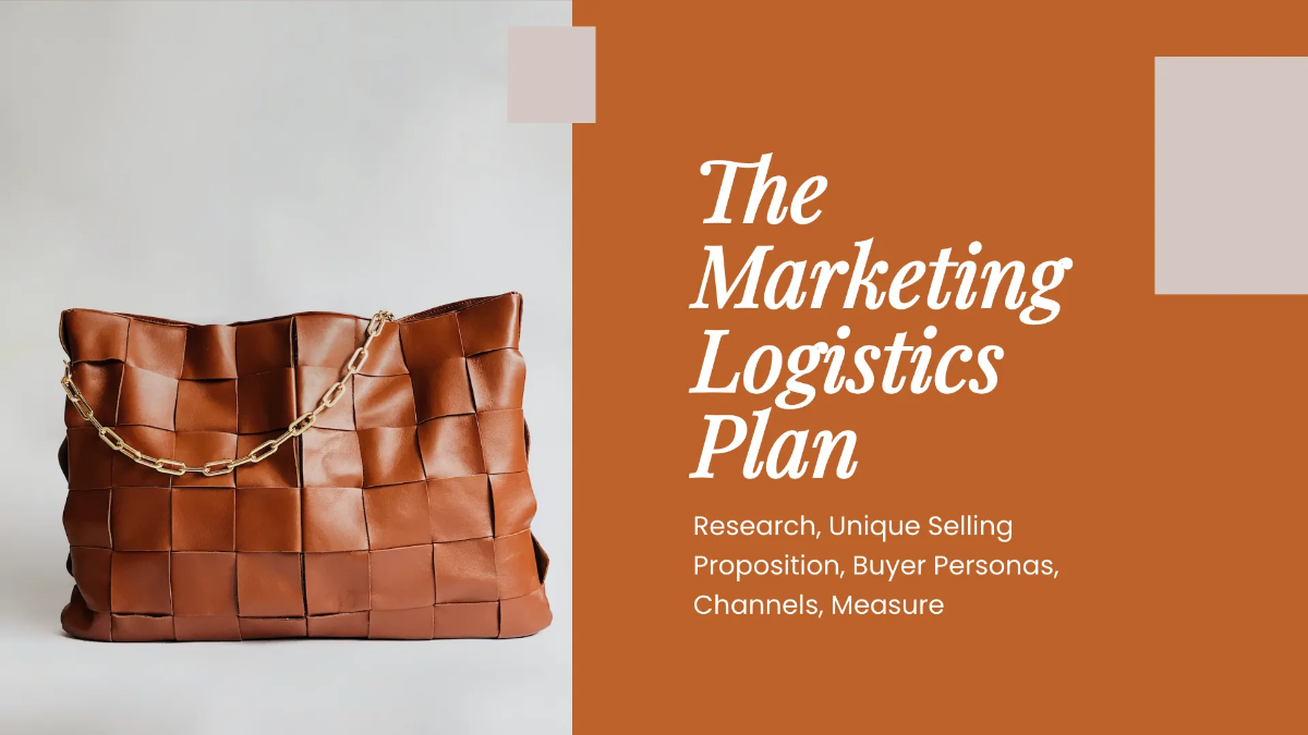 Free Marketing Logistics Presentation Template to Edit Online