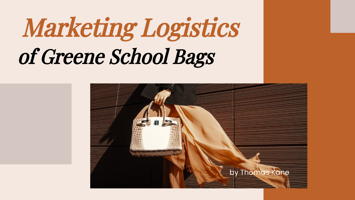 Marketing Logistics Presentation Template