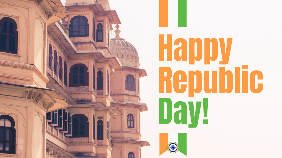 Republic Day Blur Background Template