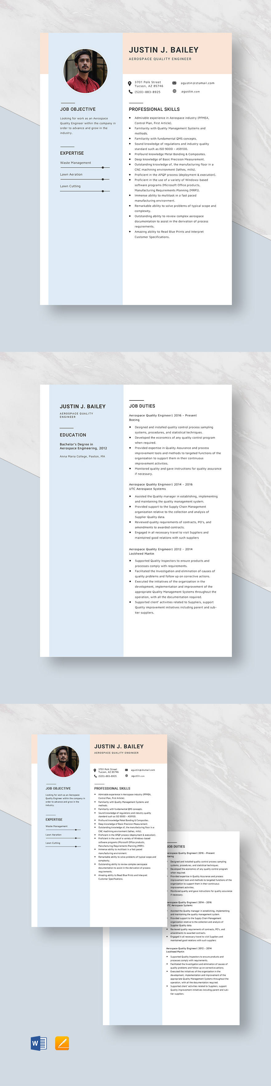 Free Electronic Packaging Engineer - Aerospace Quality Engineer Resume Template 1 