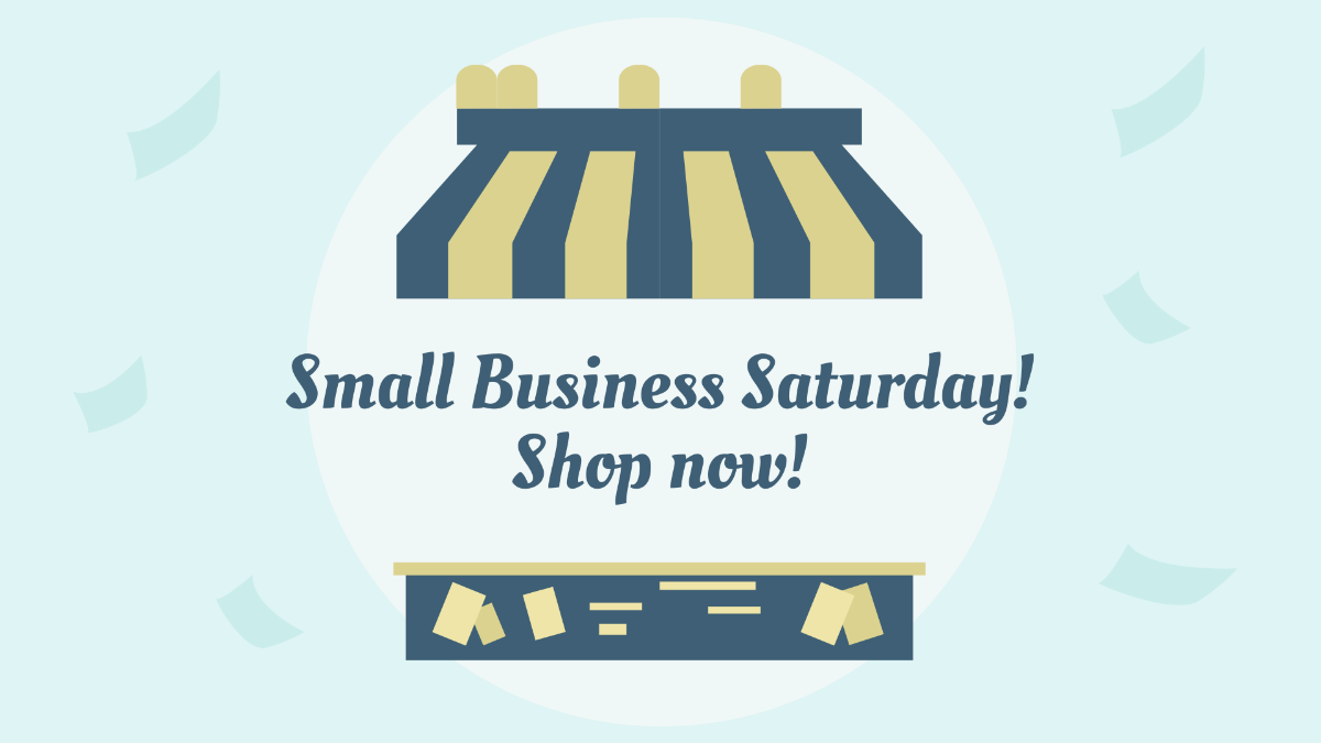 Small Business Saturday Flyer Background Template