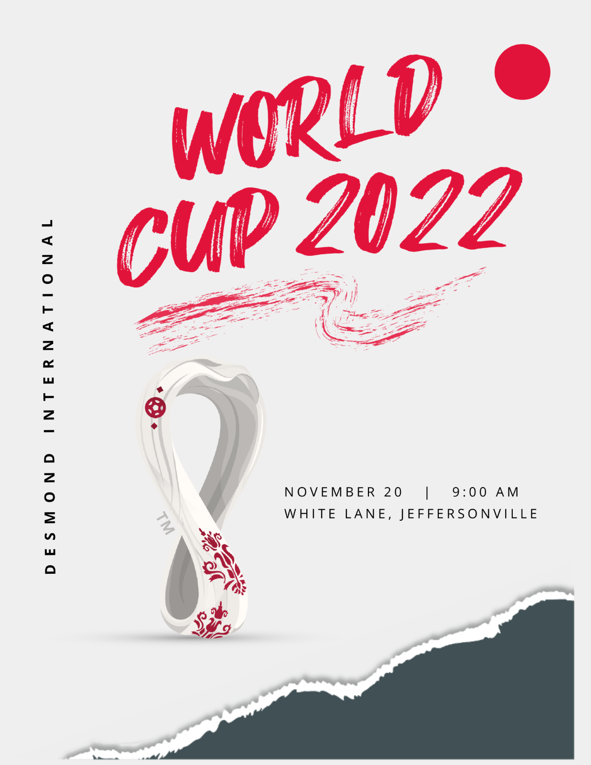 World Cup 2022 Event Flyer Template - Edit Online & Download