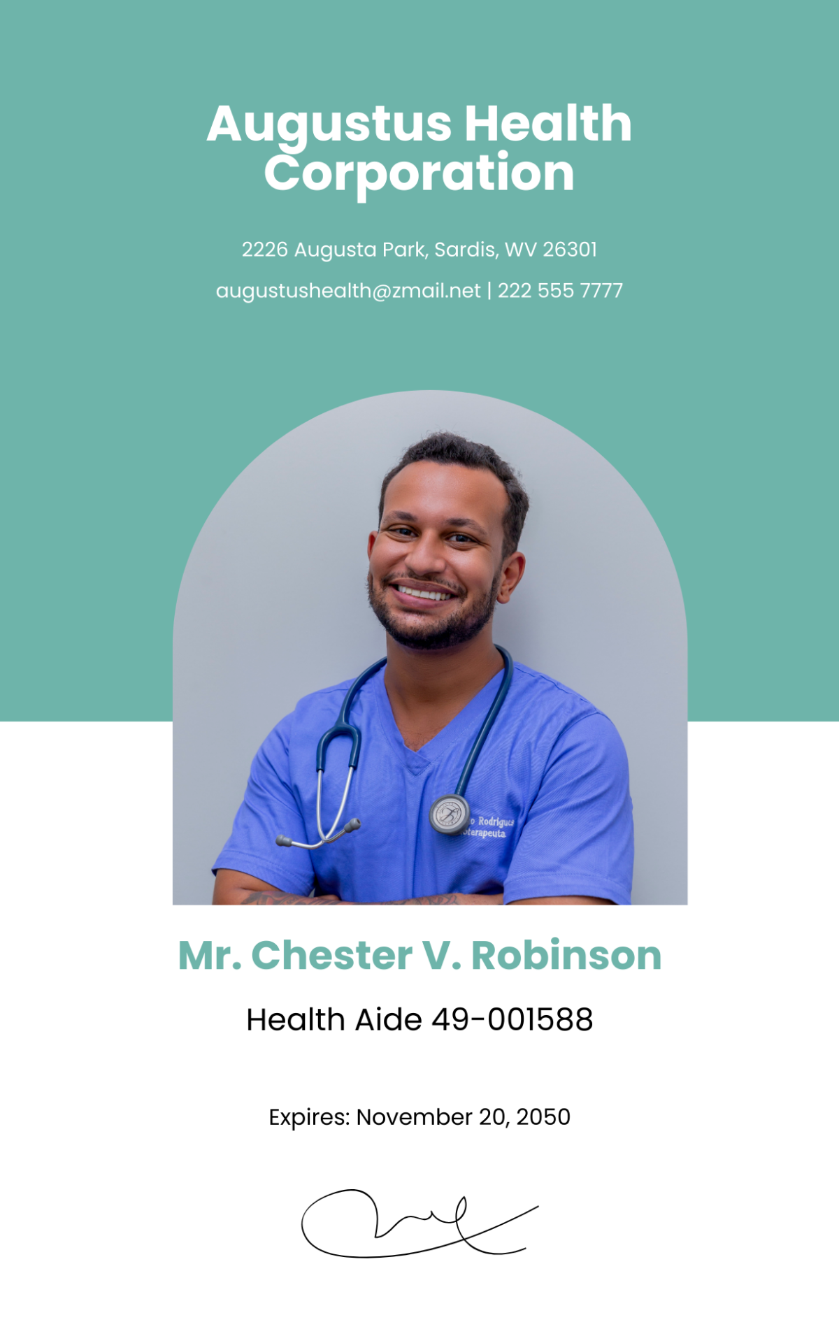 Healthcare Provider ID Card Template - Edit Online & Download