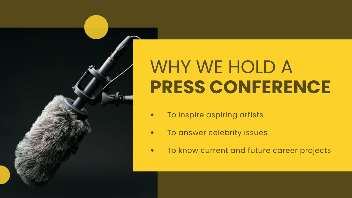 Free Press Conference Presentation Template to Edit Online