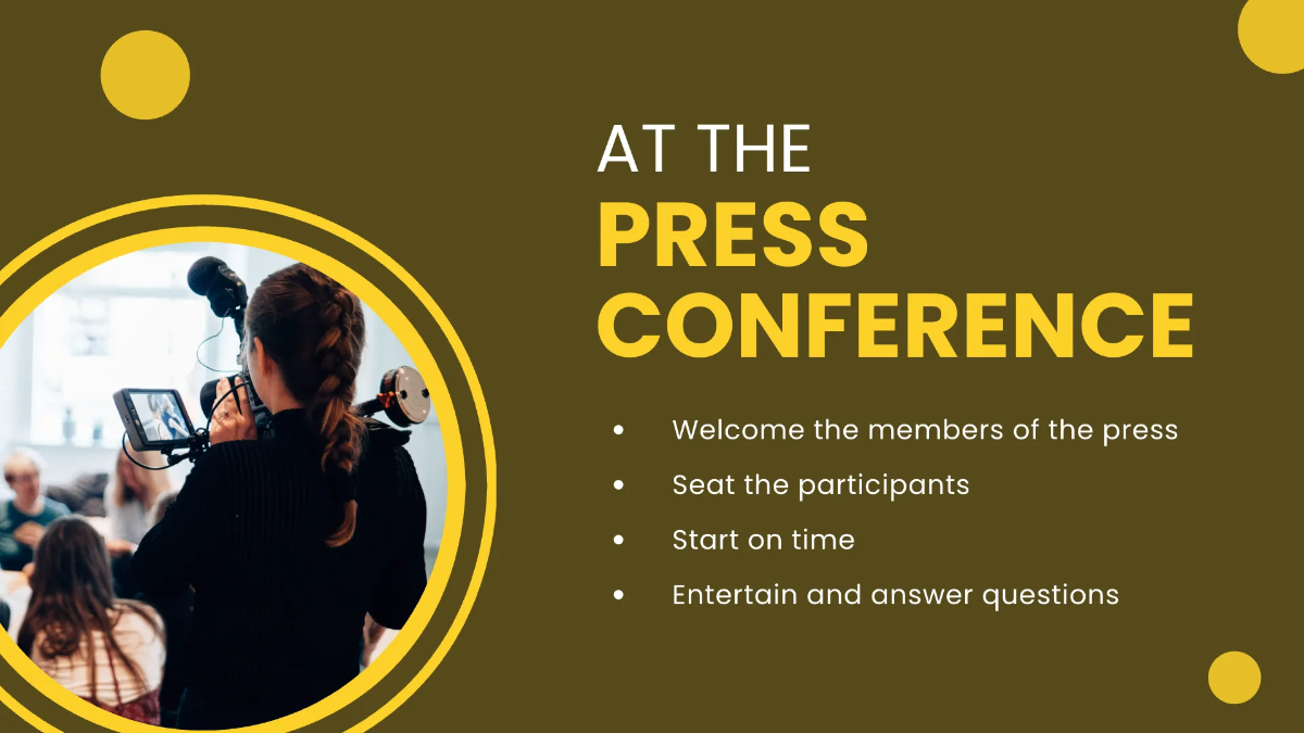 Free Press Conference Presentation Template to Edit Online