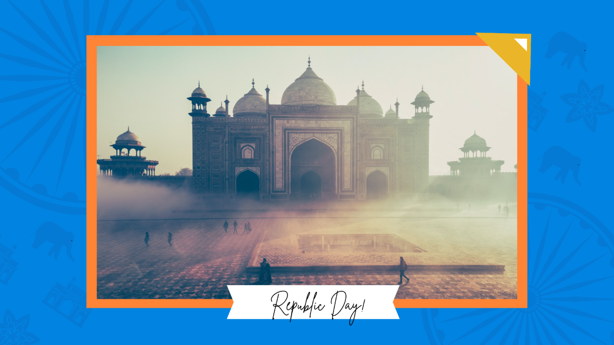 Republic Day Photo Background Template