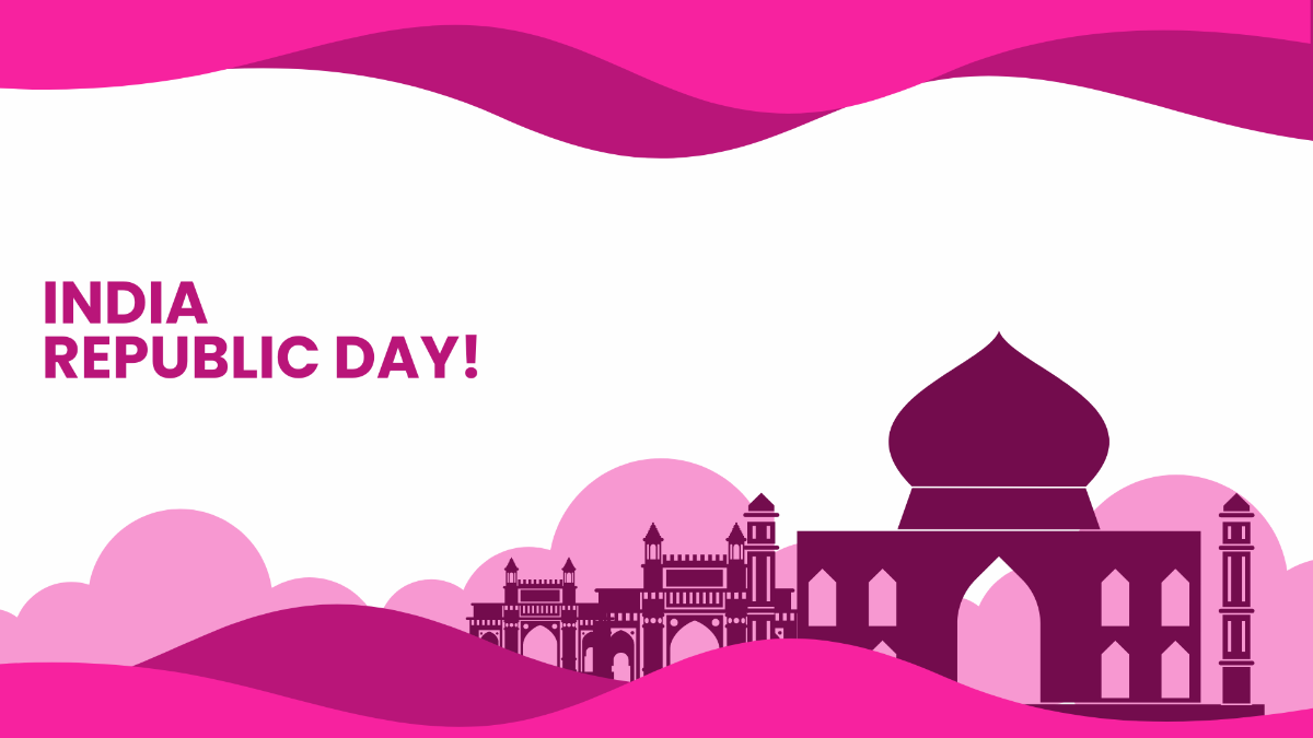 Free Republic Day Pink Background Template