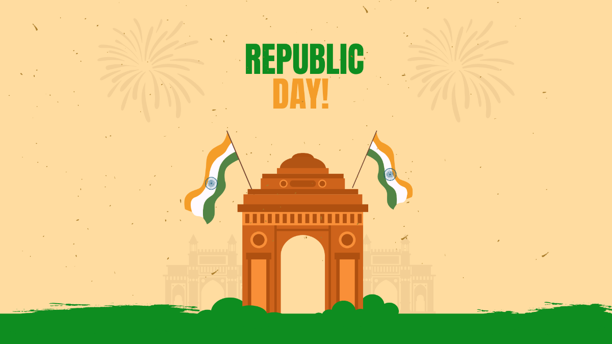 Republic Day Texture Background Template
