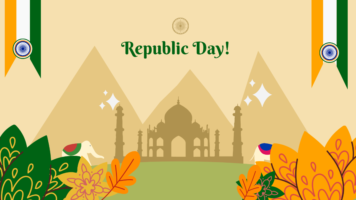 Republic Day Vector Background Template